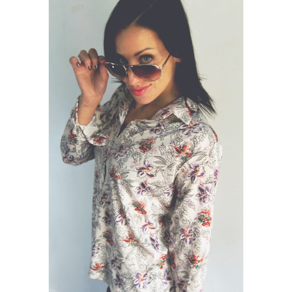 Vintage 1970s Floral Top